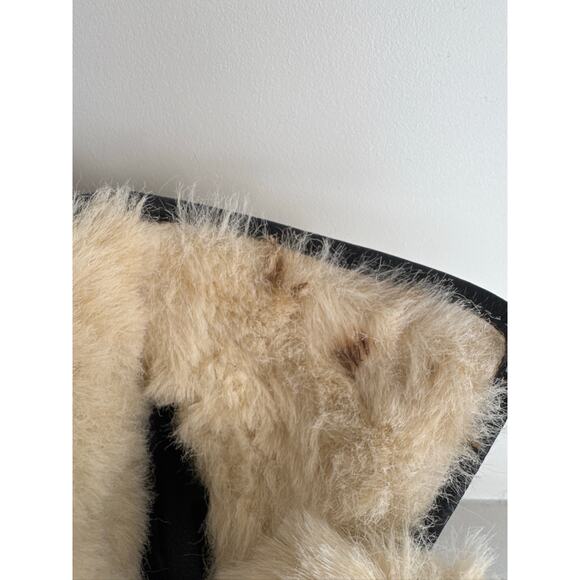 Sketchers Vintage Suede Lace-Up Shearling Wedge Boots - Brown Cream, US 8 - Picture 10 of 11